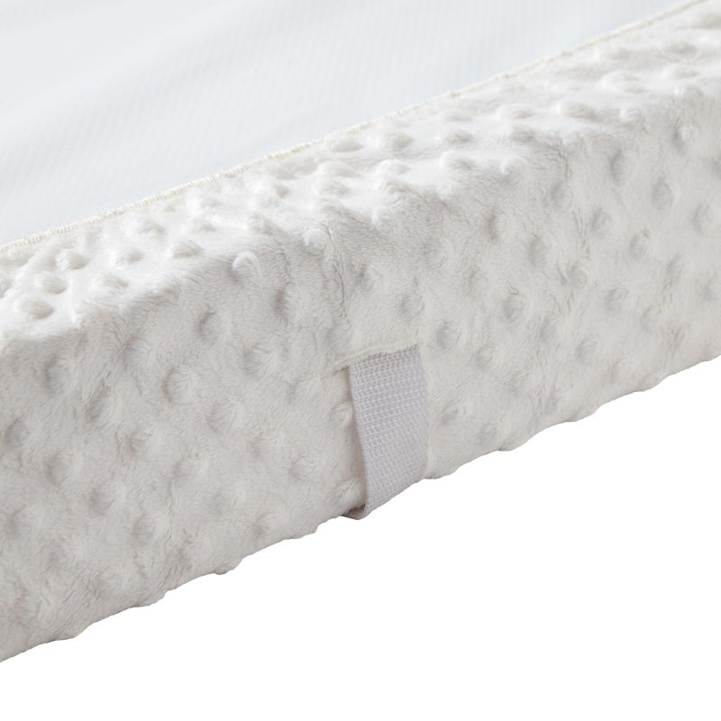 QUENESS Baby Changing Pad Cover, Super Soft Plush Dot Diaper Changing Table Covers for Baby Girls and Boys, Ultra Comfortable, Diaper Changing Cloths for Babies, Fit 32"/34'' x 16" Pad (White) - Image 4